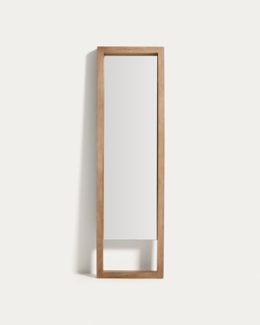 Maden wooden mirror with a natural finish 80 x 180 cm | Kave