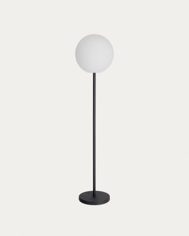 Outdoor Dinesh floor lamp in black steel