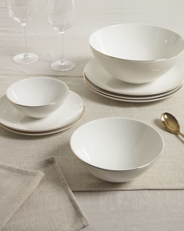 Taisia medium bowl in white