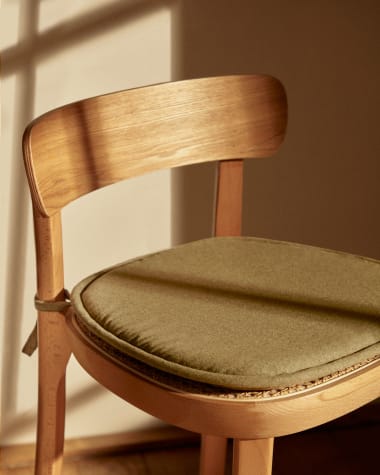 Kussen voor de Romane stoel in groen 43 x 43 cm