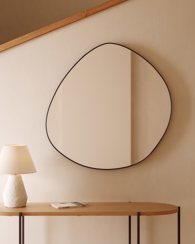 Specchio Anera in acciaio 93 x 90 cm