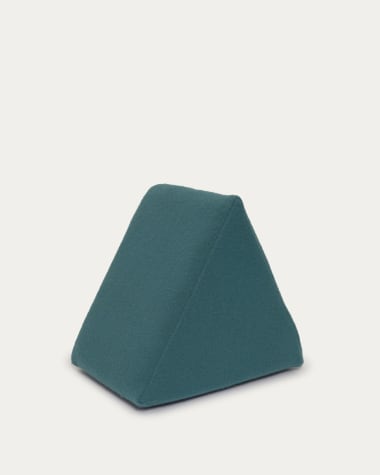 Puf triangular Jalila azul 25 x 25 cm