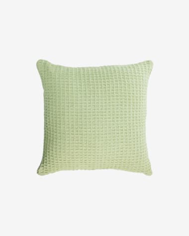 Capa almofada Shallowy 100% algodão verde 45 x 45 cm