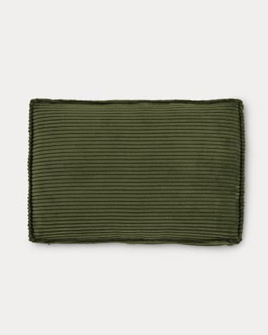 Blok cushion in green wide seam corduroy, 40 x 60 cm FR