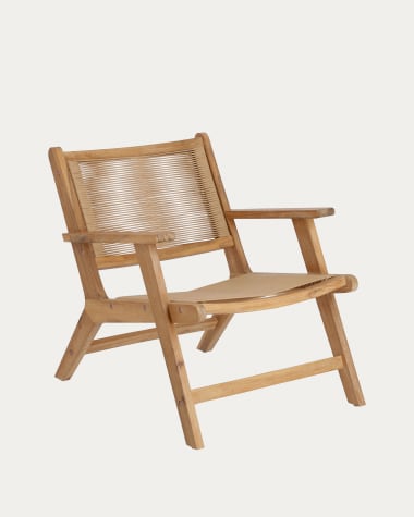 Geralda fauteuil in acaciahout met natuurlijke afwerking FSC 100%