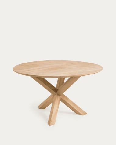 Okrągły stół ogrodowy Teresinha z litego drewna tekowego Ø 150 cm