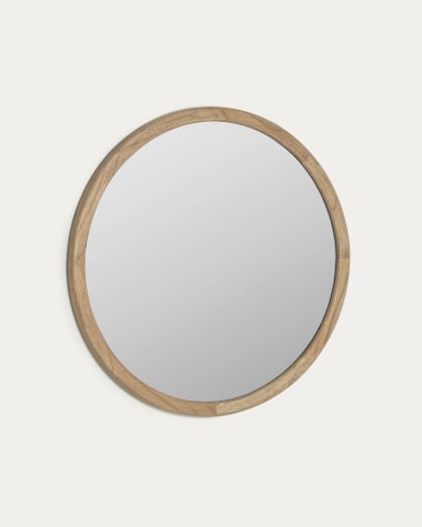 Aluin ronde spiegel hout mindi Ø 80 cm