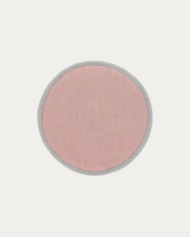 Στρογγυλό μαξιλάρι καθίσματος Prisa, 35εκ, ροζ