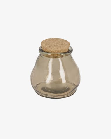 Rohan medium brown glass jar 100% recycled