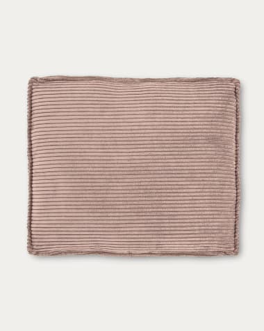 Blok cushion in pink wide seam corduroy, 50 x 60 cm FR