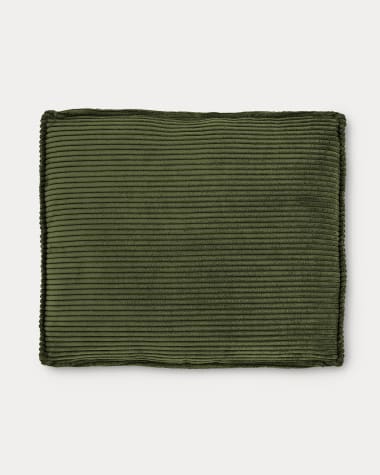 Blok cushion in green wide seam corduroy, 50 x 60 cm FR