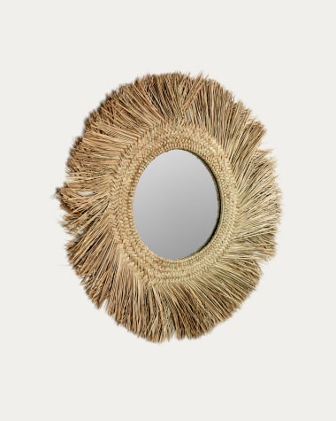 Rumer natuurvezel spiegel, Ø 72 cm