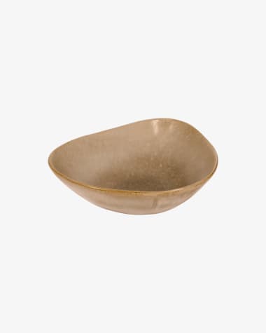 Miska Vreni nieregularna beżowa ceramiczna