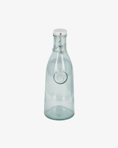 Garrafa Tsiande de vidro transparente 100% reciclado