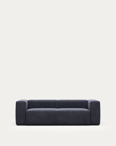 Blok 3 seater sofa in blue, 240 cm FR