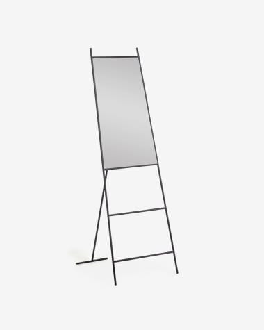 Miroir sur pied Norland métal noir 55 x 166 cm