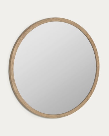 Aluin ronde spiegel massief hout mindi Ø 100 cm