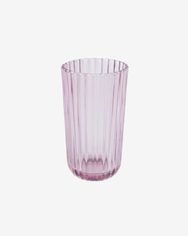 Μεγάλο ποτήρι Savelia, ανοιχτό ροζ γυαλί