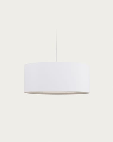 White Santana ceiling light shade with white diffuser Ø 50 cm