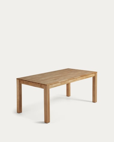 Isbel ausziehbarer Tisch 120 (200) x 75 cm aus massivem Eichenholz