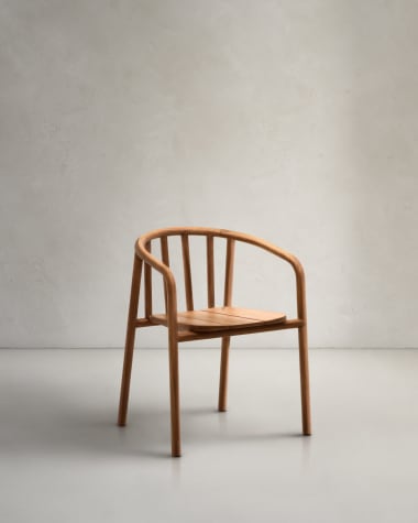 Turqueta stackable chair made from solid teak wood FSC 100%