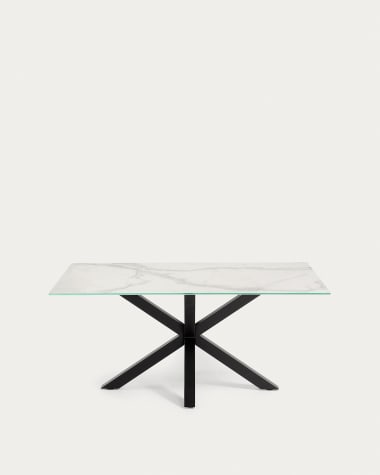 Argo table 180 cm porcelain black legs