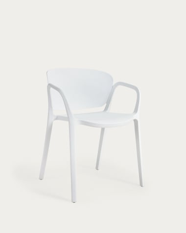 Krzesło sztaplowane 100% ogrodowe Ania białe