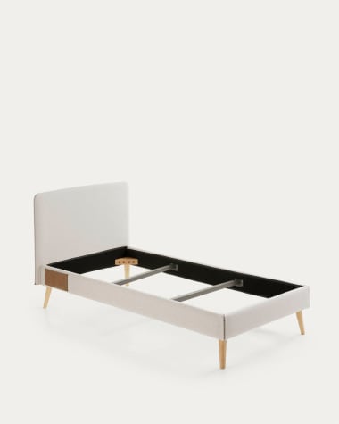 Fodera per letto Dyla beige per materasso da 90 x 190 cm