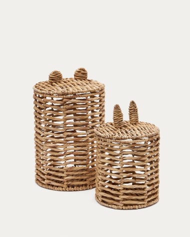 Set Venezia de 2 cestas infantiles de fibras naturales 40 cm / 50 cm