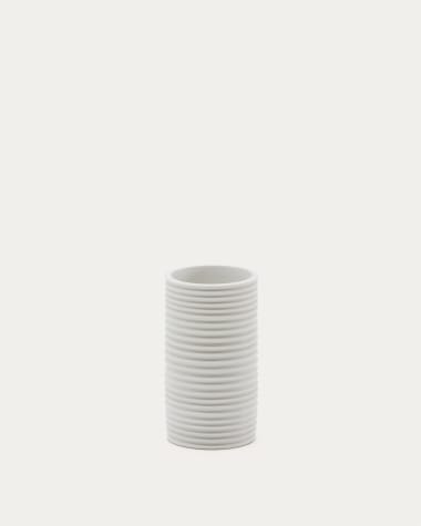 Sibone Keramikvase weiß 13 cm