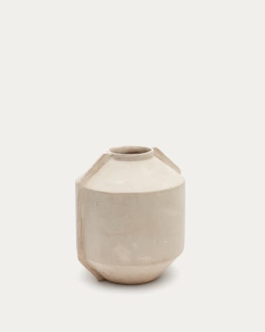 Gerro Meja de paper maixé blanc 38 cm