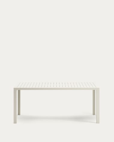 Tavolo da esterno Culip in alluminio finitura bianca 180 x 90 cm