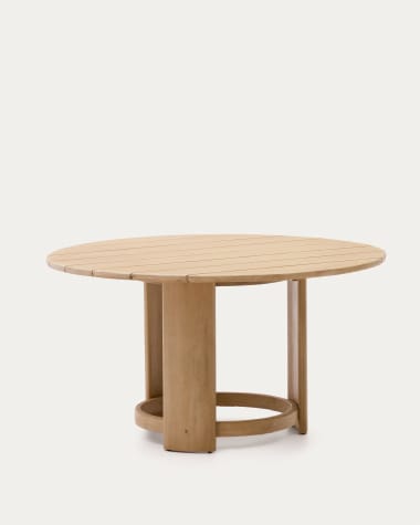 Xoriguer round table in solid eucalyptus wood Ø140 cm FSC 100%