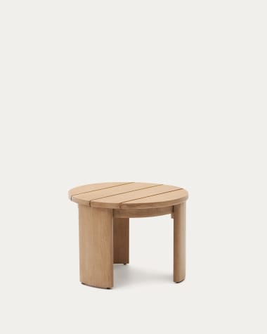 Stolik pomocniczy Xoriguer z litego drewna eukaliptusowego Ø60 cm. FSC 100%