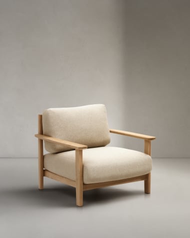 Tirant armchair made from solid teak wood FSC 100%