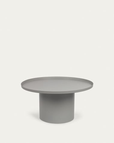 Tavolino rotondo Fleska in metallo grigio Ø 72 cm