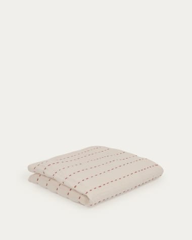 Poszewka na poduszkę Avidal 100% bawełna biała i terakota paski 70 x 70 cm