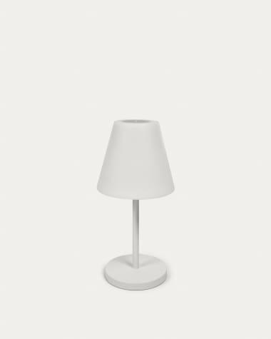 Lampe de table d'extérieur Amaray en acier avec finition blanche