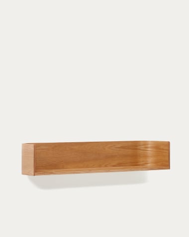 Scaffale Octavia in legno impiallacciato di frassino FSC Mix Credit 90 x 20 cm