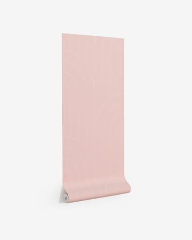Papier peint Arcadia rose avec formes 10 x 0,53 m FSC MIX Credit