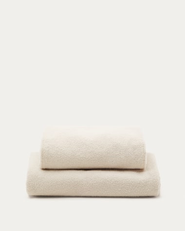 Fodera per letto Martina tessuto bouclé écru  per materasso da 180 x 200 cm