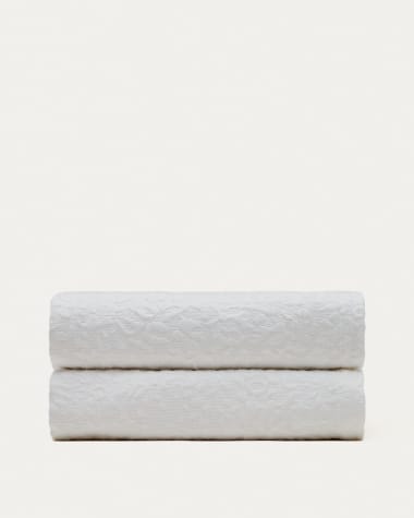 Colcha Marimurtra 100% algodón blanco para cama 150/160 cm