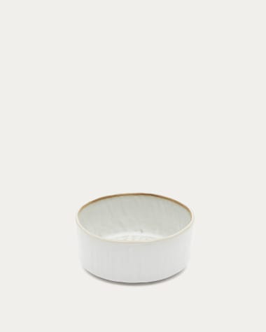 Schale Serni aus Keramik in Weiß