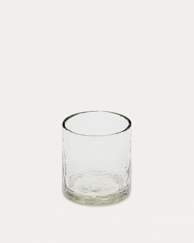 Set Silitia de 4 vasos de vidrio reciclado transparente