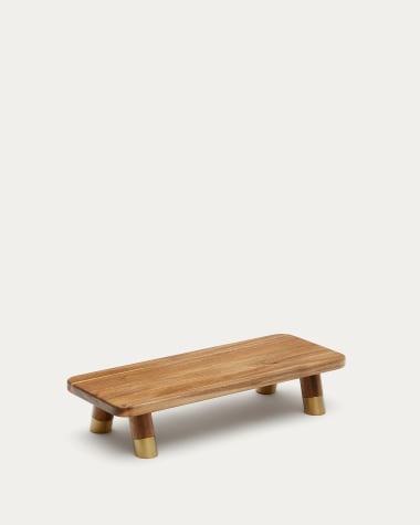 Petita taula de servir Sataya de fusta d'acàcia FSC 100%