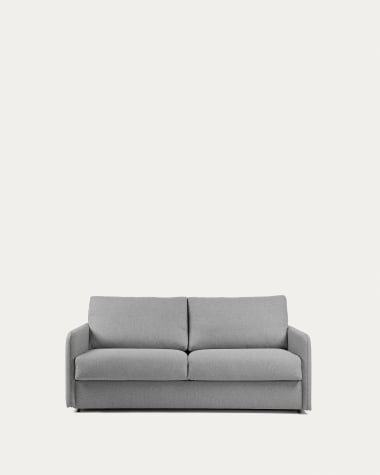 Sofá cama Kymoon 2 plazas poliuretano gris claro 160 cm