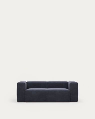 Blok 2 seater sofa in blue, 210 cm FR