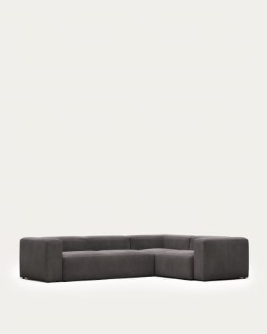 Blok 4-seater corner sofa in grey 320 x 230 cm