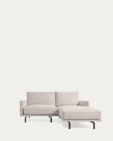 Galene 3 seater sofa with right-hand chaise longue in beige, 194 cm