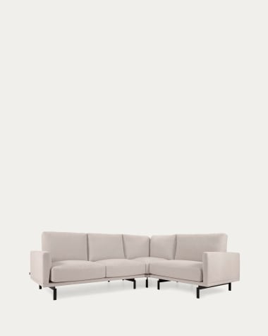 Galene 3-seater corner sofa in beige, 267 x 207 cm